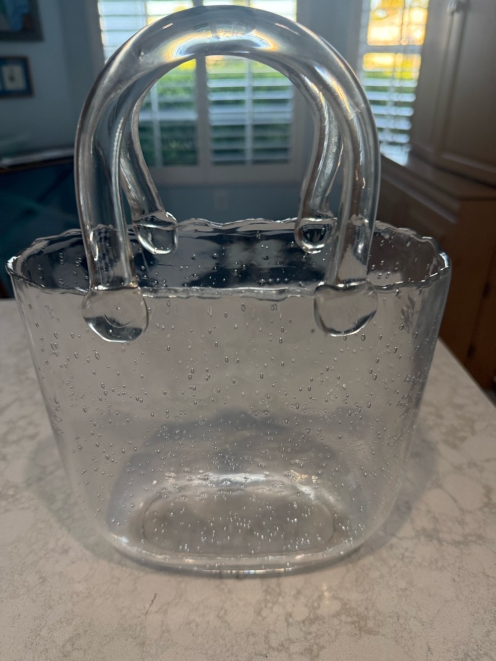 Glass Handbag Welcome Spring Flowers